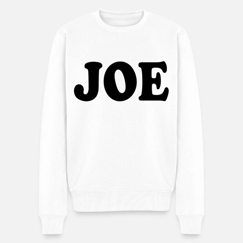 Joe - Männer Premium Bio Pullover - Weiß