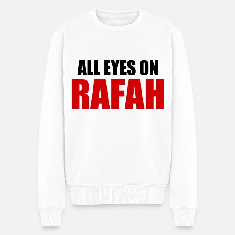 all eyes on rafah - Pull Premium bio Homme - blanc