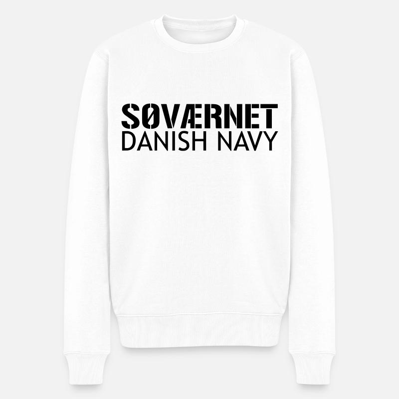 Søværnet - Marine danoise - Pull Premium bio Homme - blanc