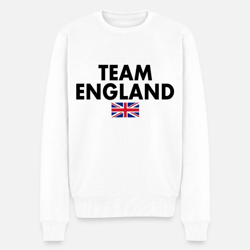 Team england - Pull Premium bio Homme - blanc