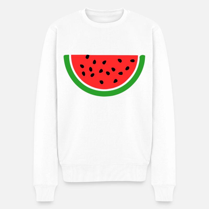 pastèque - Pull Premium bio Homme - blanc