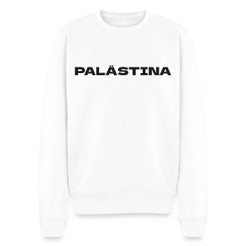 Palästina Free Palestine & Gaza - Männer Premium Bio Pullover - Weiß - Vorne - Thijin (182cm)