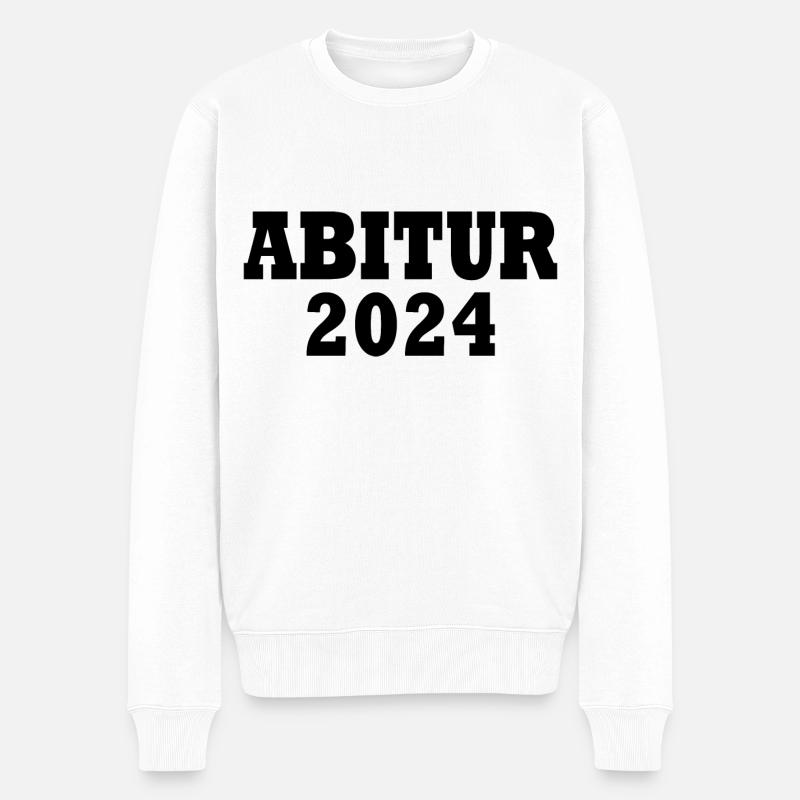 Abitur 2024 - Männer Premium Bio Pullover - Weiß