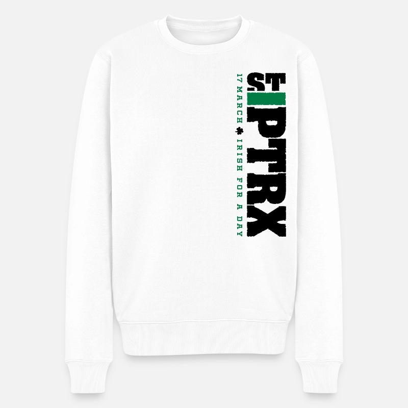 St PTRX - Männer Premium Bio Pullover - Weiß