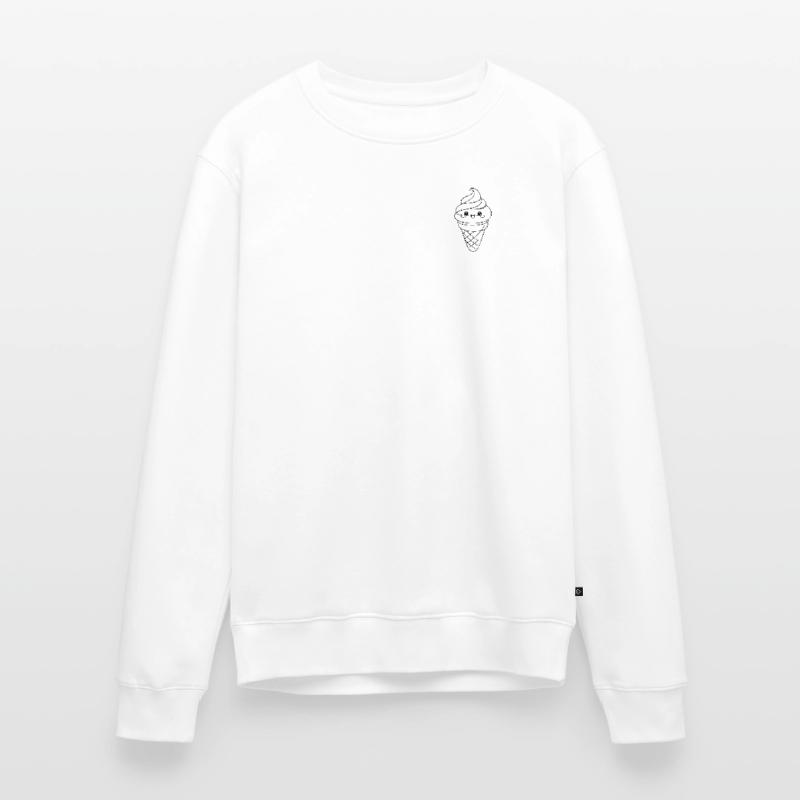 Softeis Eiscreme Icon Minimal Statement Männer Premium Bio Pullover