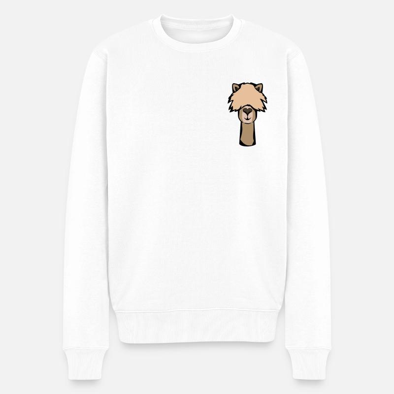 Alpaca - Pull Premium bio Homme - blanc