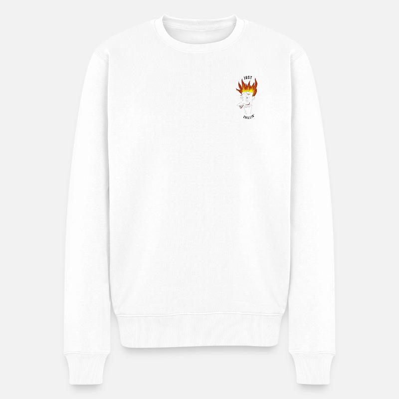Juste relax, mec - ironique - Pull Premium bio Homme - blanc