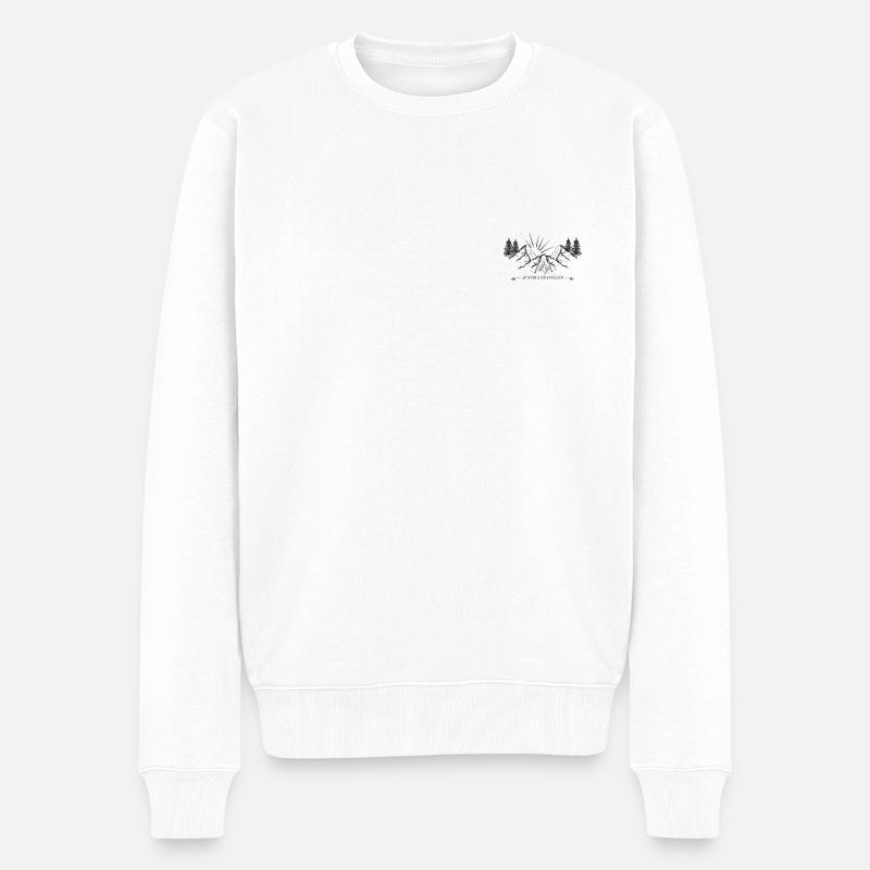 Austria Traveller - Männer Premium Bio Pullover - Weiß