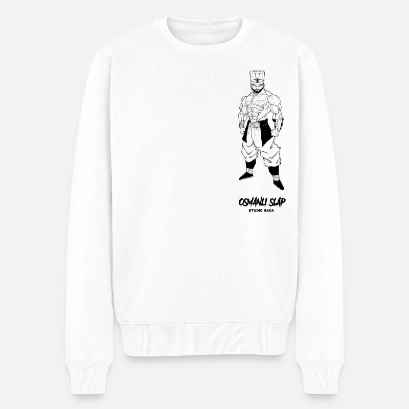 OSMANLI SLAP YENICERI-STUDIO HAKA - Pull Premium bio Homme - blanc
