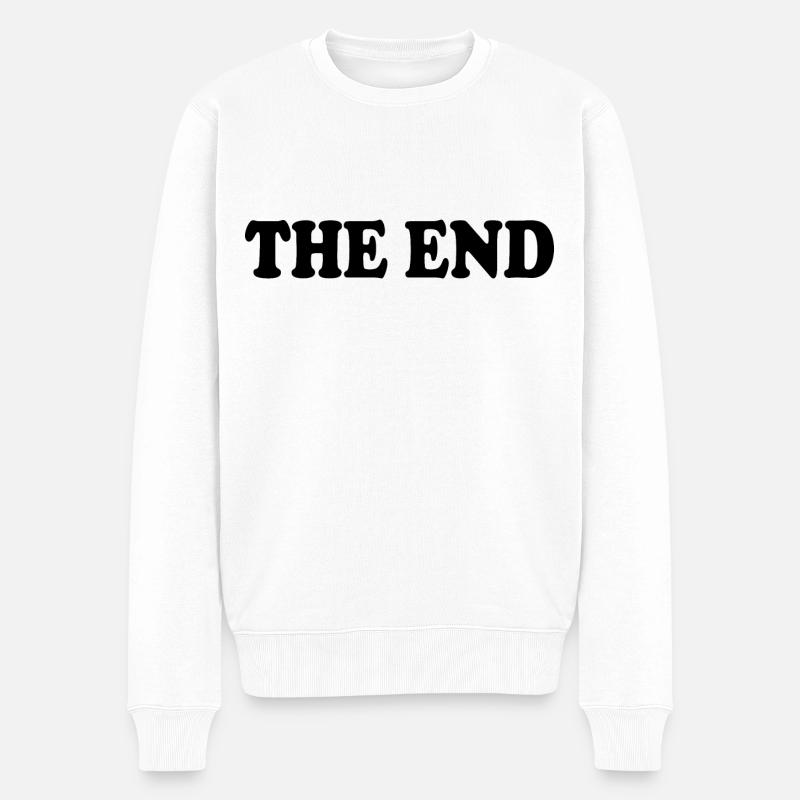 The end - Männer Premium Bio Pullover - Weiß