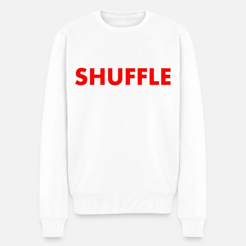 shuffle - Männer Premium Bio Pullover - Weiß