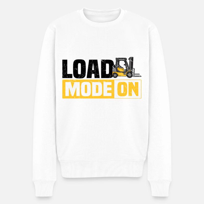 Conducteur de chariot élévateur - Pull Premium bio Homme - blanc