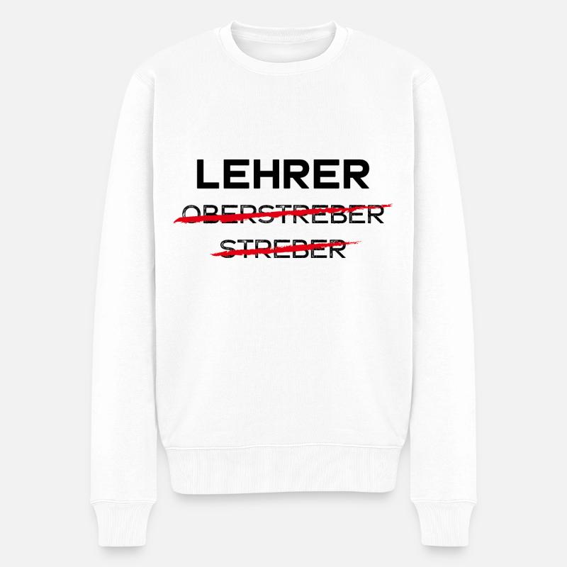 LEHRER LEHRAMT STUDIUM SCHULE - Männer Premium Bio Pullover - Weiß