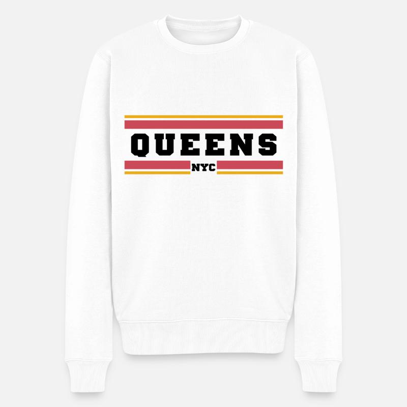 Queens Nyc - Pull Premium bio Homme - blanc