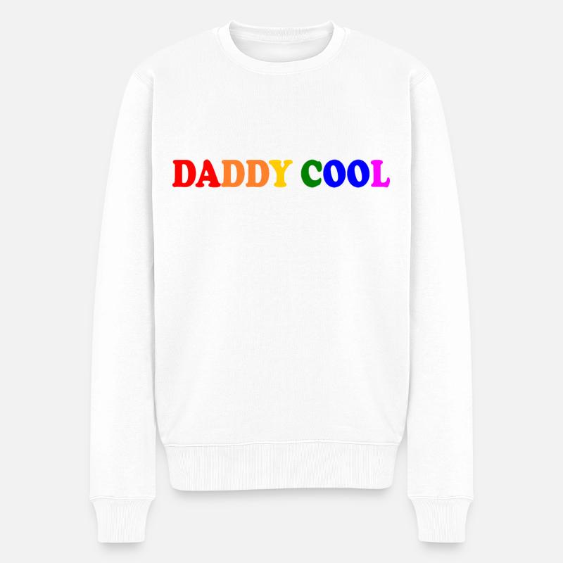 Daddy cool - Pull Premium bio Homme - blanc