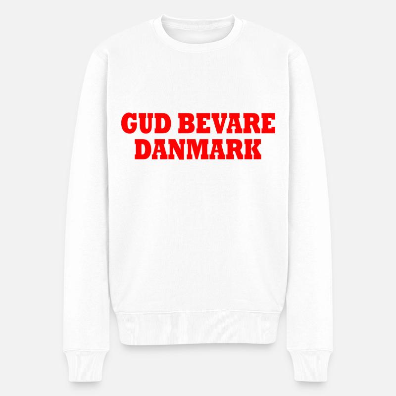 Gud bevare danmark - Pull Premium bio Homme - blanc