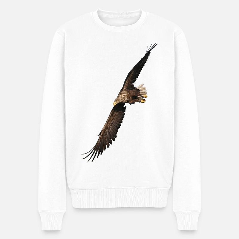 Seeadler - Männer Premium Bio Pullover - Weiß