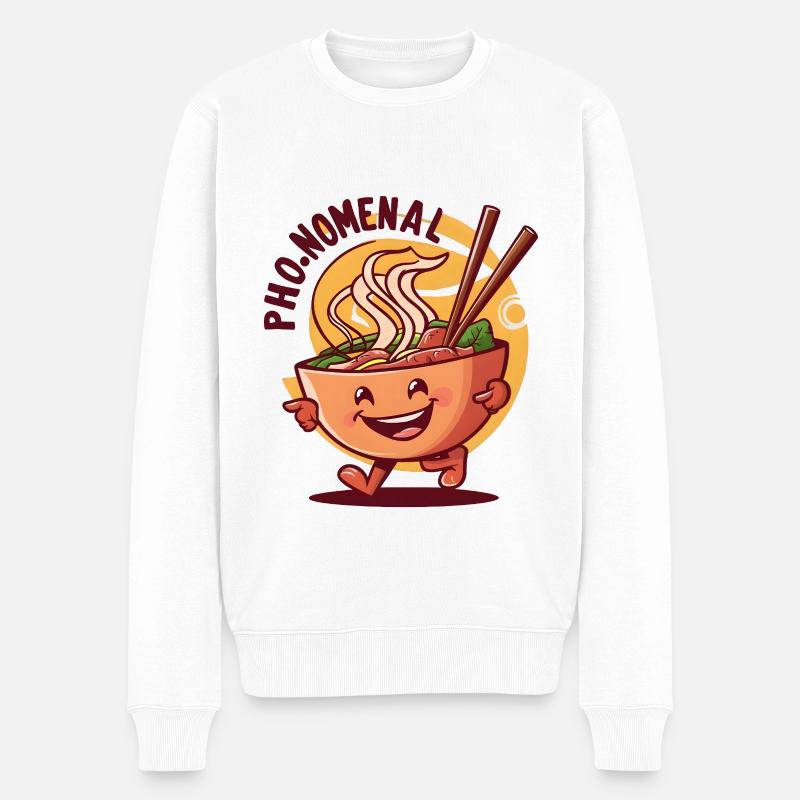 Pho-nomenal  - Männer Premium Bio Pullover - Weiß
