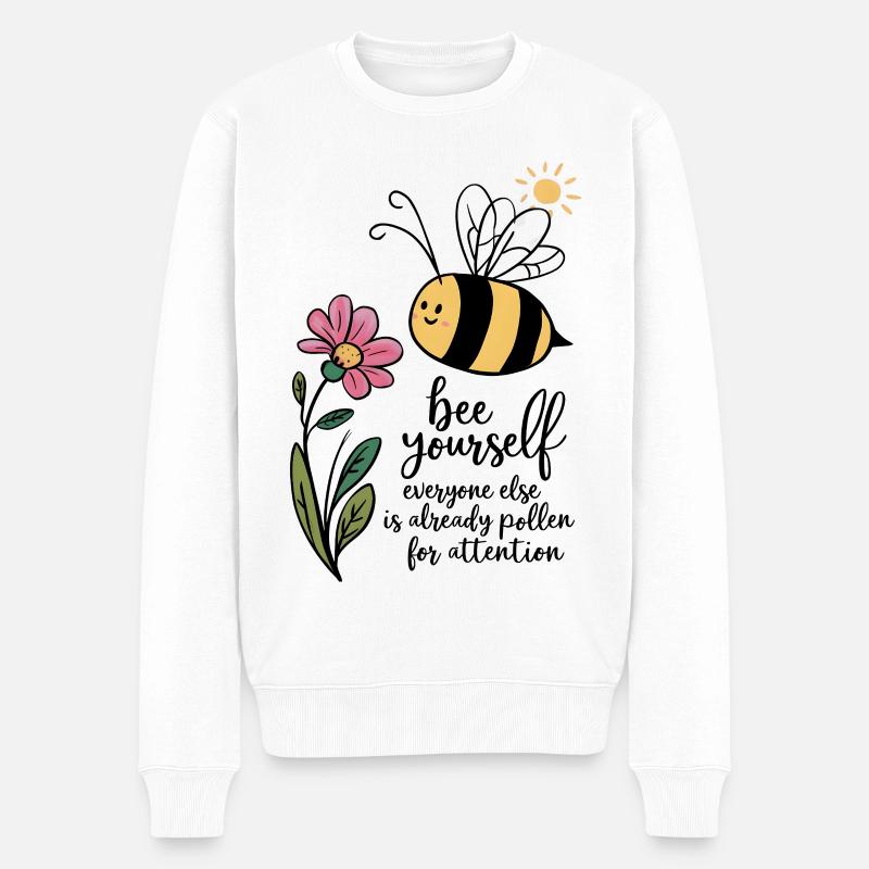 Abeille vous-même - Pull Premium bio Homme - blanc