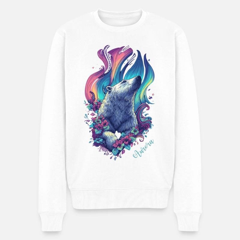 Ours Aurora - Pull Premium bio Homme - blanc