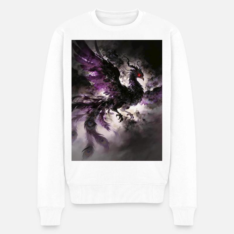 Der dunkle Phönix: Aufstieg der Dunkelheit - Männer Premium Bio Pullover - Weiß