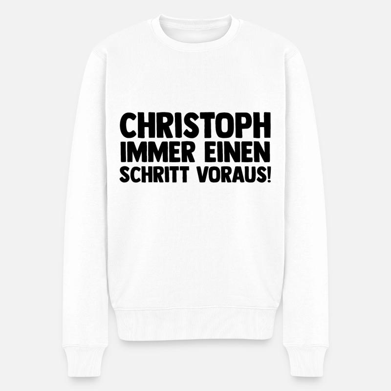 Prénom Chris Christoph - Pull Premium bio Homme - blanc