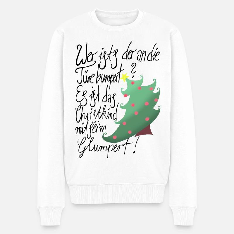 Christkind Glumpert - Männer Premium Bio Pullover - Weiß
