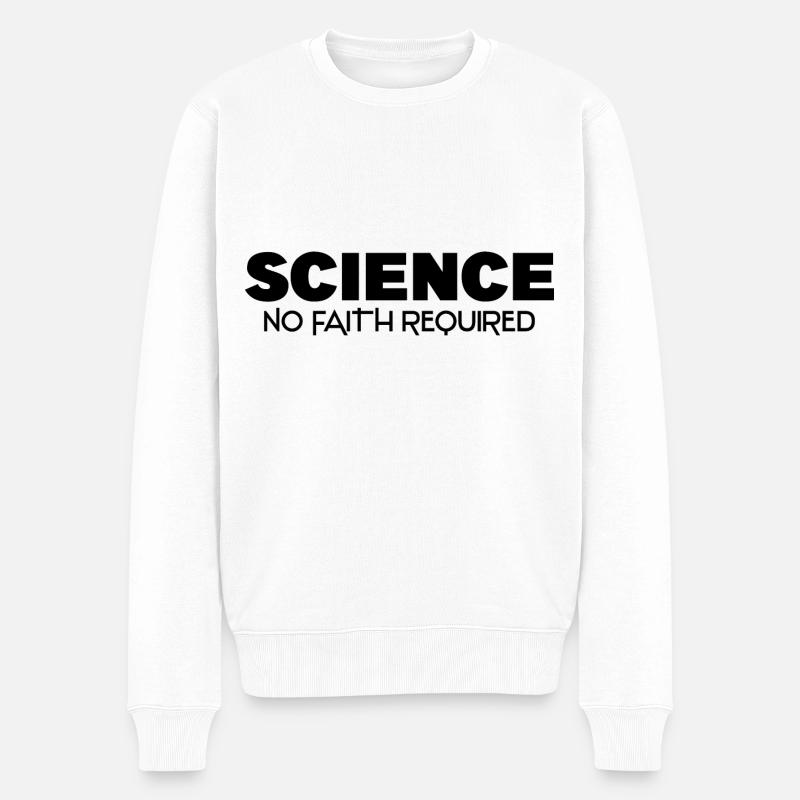 Atheist Shirt - Männer Premium Bio Pullover - Weiß