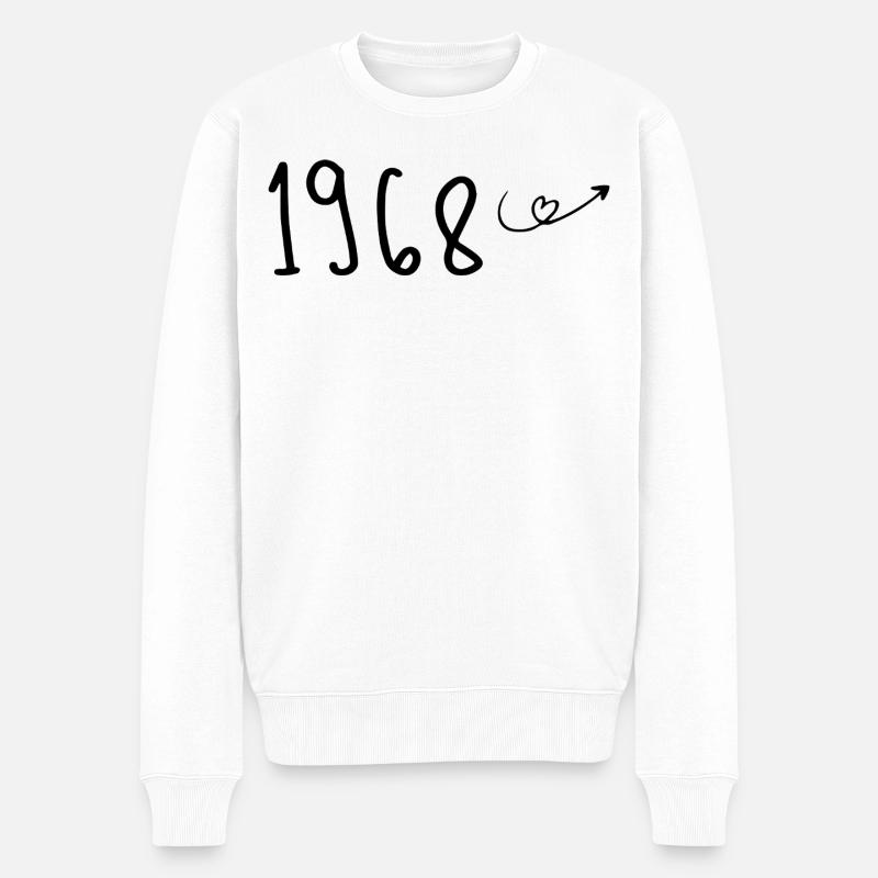 1968 Anniversaire 1968 Retro 1968 - Pull Premium bio Homme - blanc