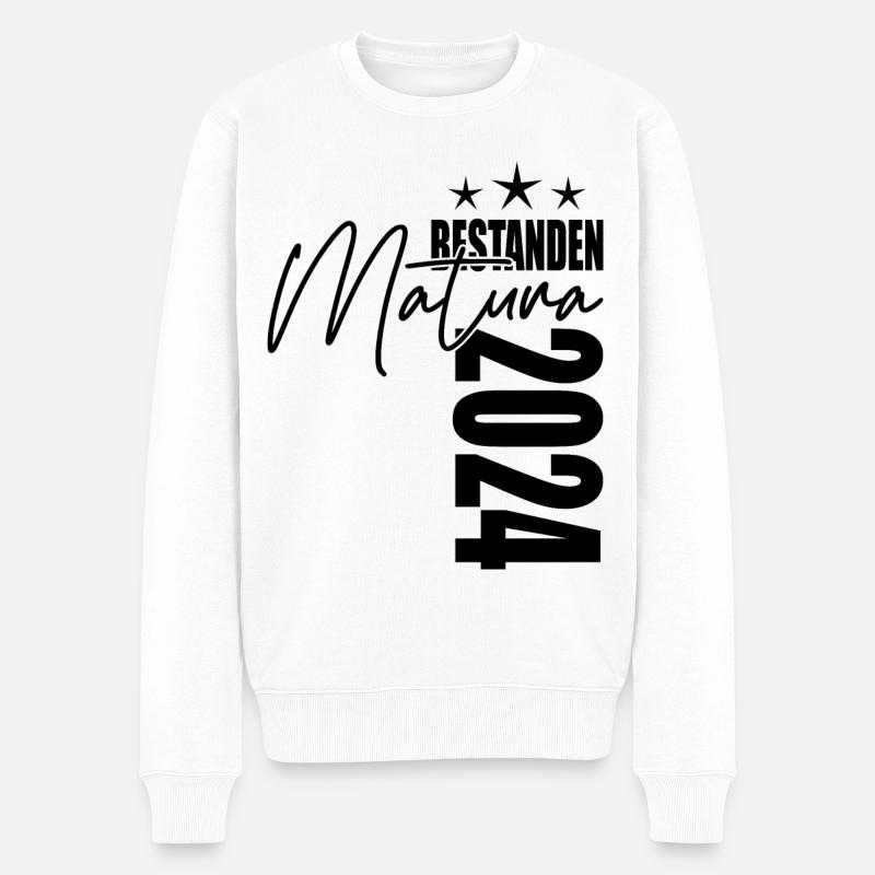 Matura 2024 - Männer Premium Bio Pullover - Weiß