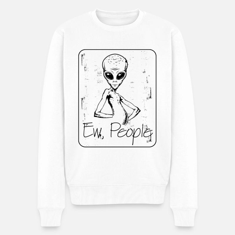 étranger - Pull Premium bio Homme - blanc