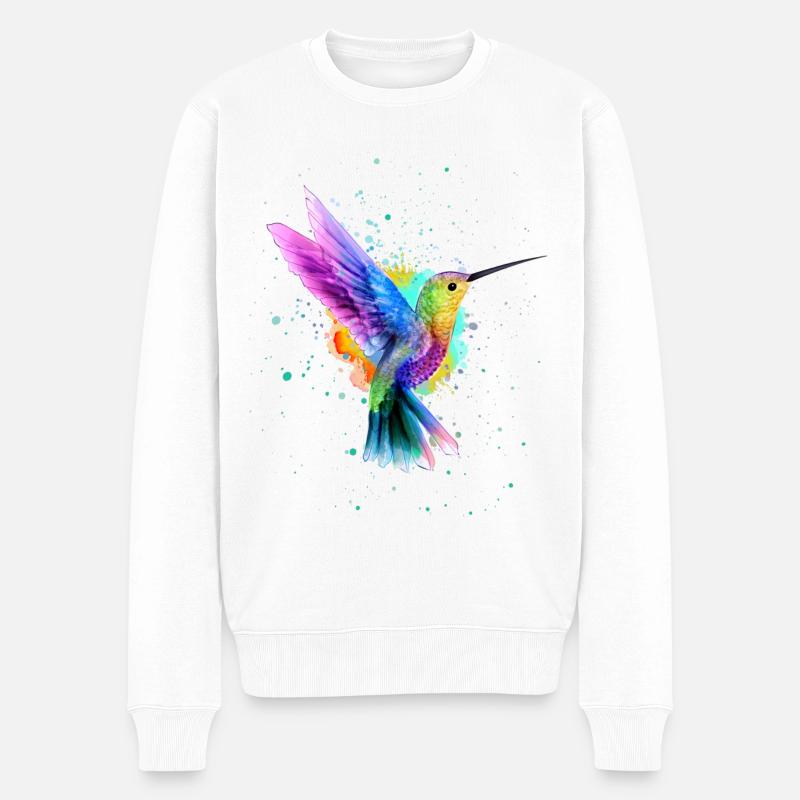 Colibri - Pull Premium bio Homme - blanc