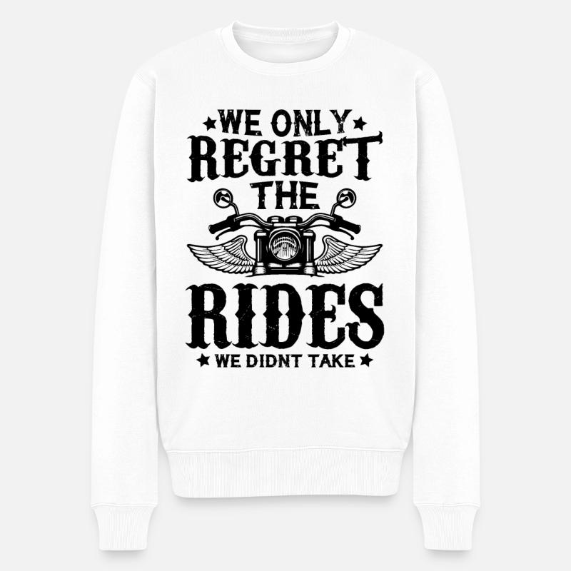 Motorrad - Männer Premium Bio Pullover - Weiß