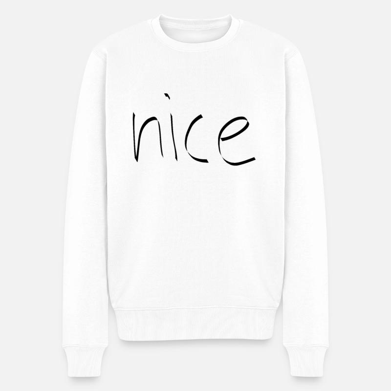 agréable - Pull Premium bio Homme - blanc