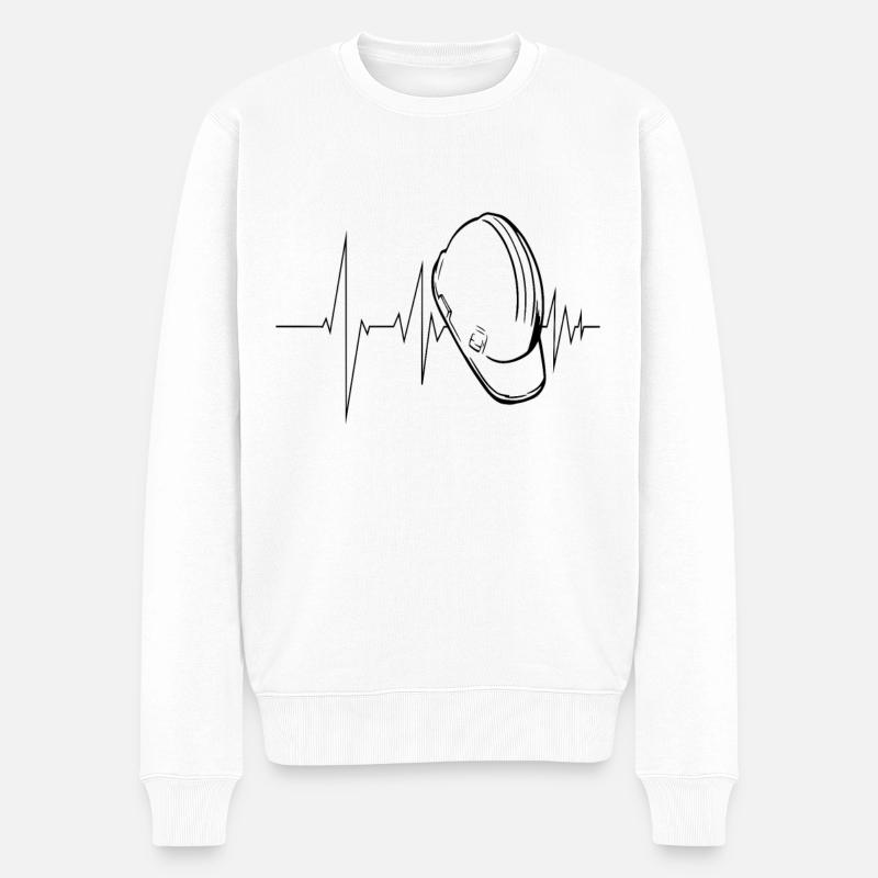 Échafaudeurs - Pull Premium bio Homme - blanc