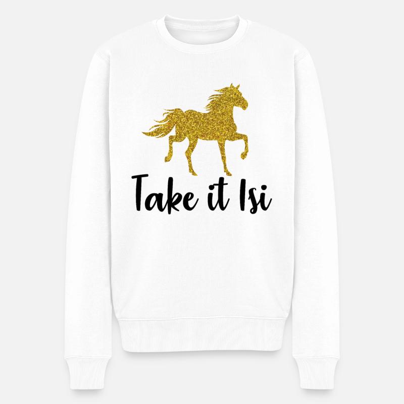 Take it isi s - Pull Premium bio Homme - blanc