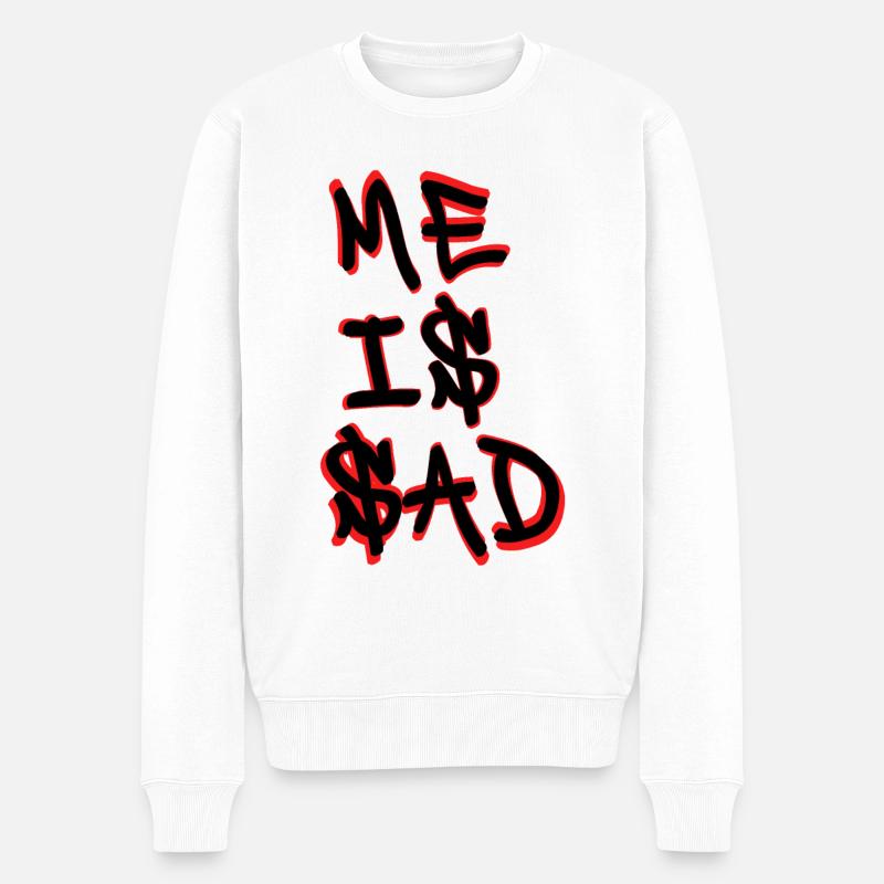 Moi est triste - Pull Premium bio Homme - blanc