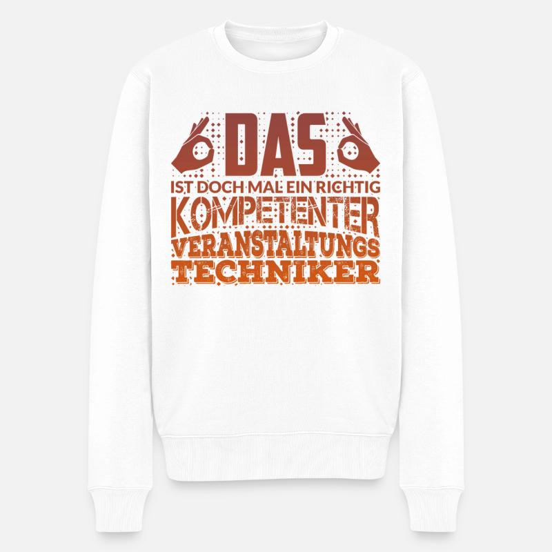 Veranstaltungstechniker Veranstaltungstechnik - Männer Premium Bio Pullover - Weiß