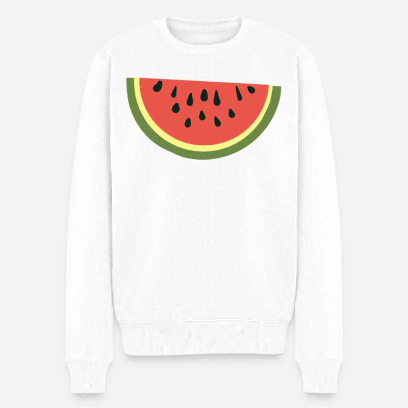 Melon melons fruits melon dames - Pull Premium bio Homme - blanc