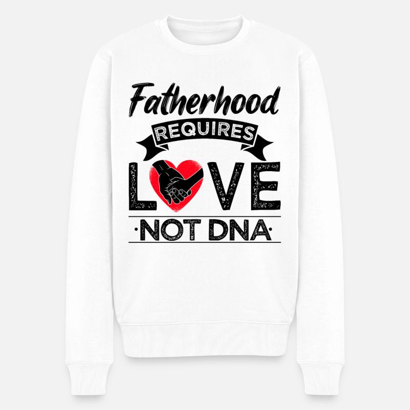 Cadeau de paternité de beau-père - Pull Premium bio Homme - blanc