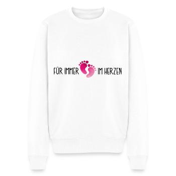 verstorbene Tochter Liebe Herz Trauer Abschied Tod - Männer Premium Bio Pullover - Weiß - Vorne - Thijin (182cm)