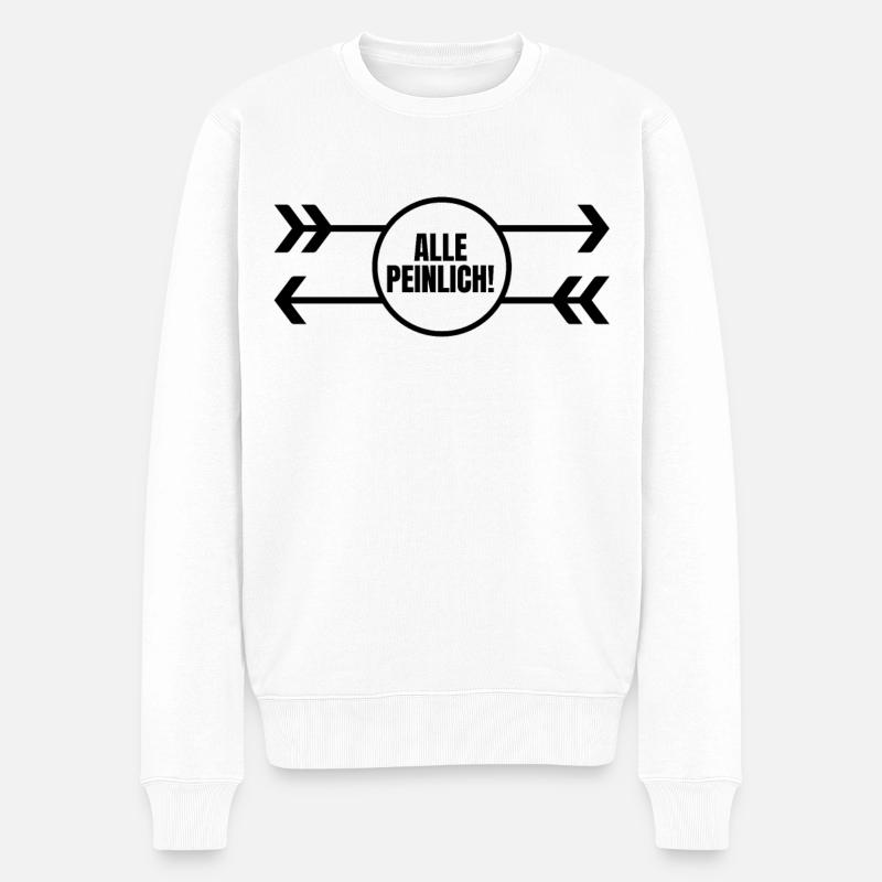 Alle Peinlich - Männer Premium Bio Pullover - Weiß