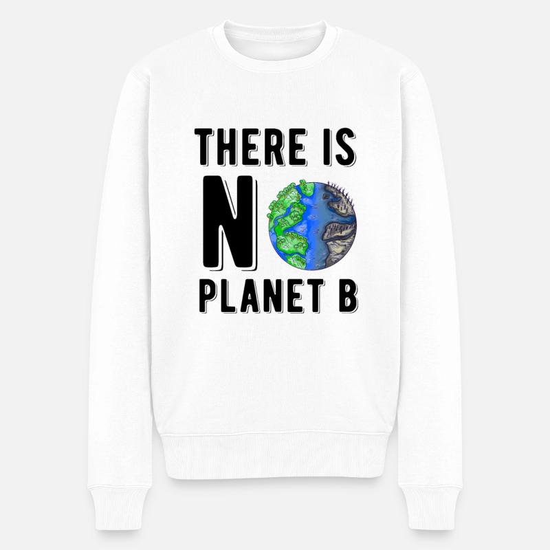 Il n'y a pas de planète B pour sauver la planète durable - Pull Premium bio Homme - blanc