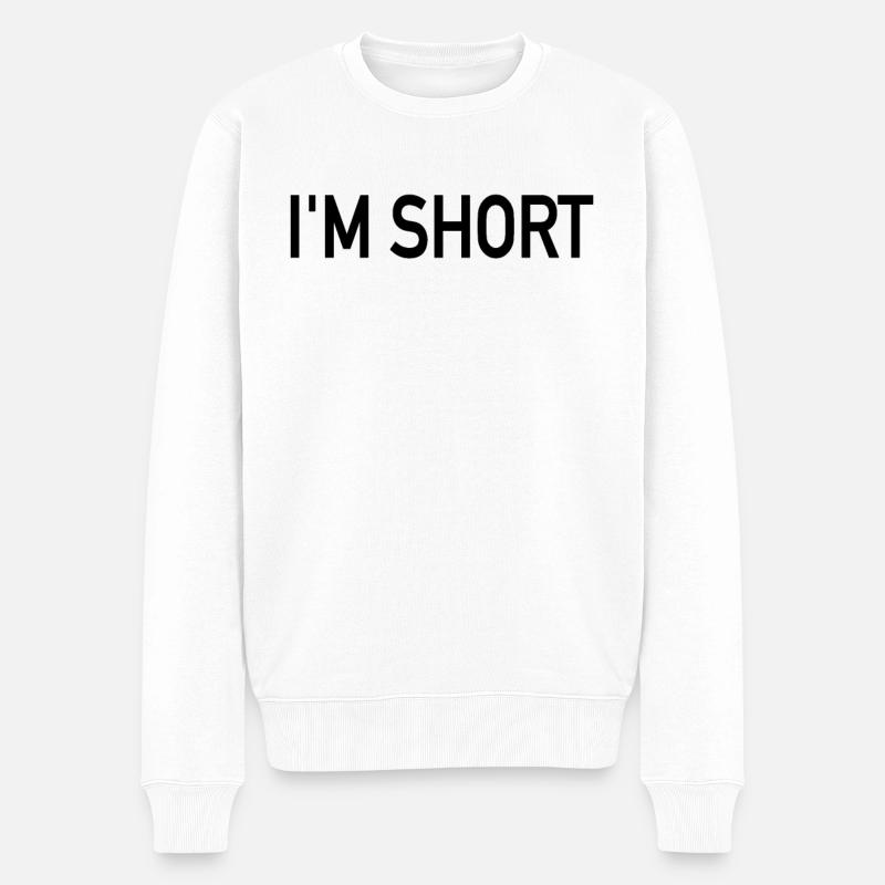 I’m Short - Pull Premium bio Homme - blanc