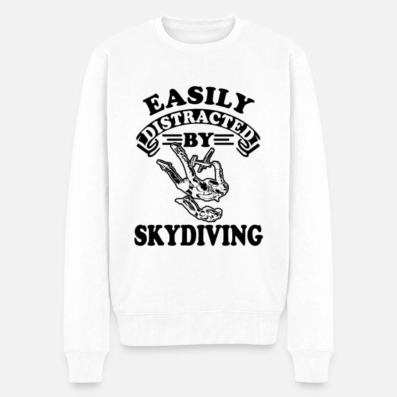 Parachute Cadeau de cas libre - Pull Premium bio Homme - blanc