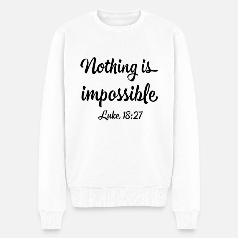Jesus Jesus Jesus Christlich Christlich Christlich - Männer Premium Bio Pullover - Weiß