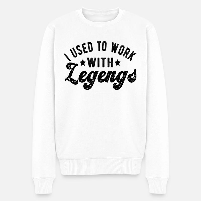 Cadeaux d’adieu collègues Changement d’emploi - Pull Premium bio Homme - blanc