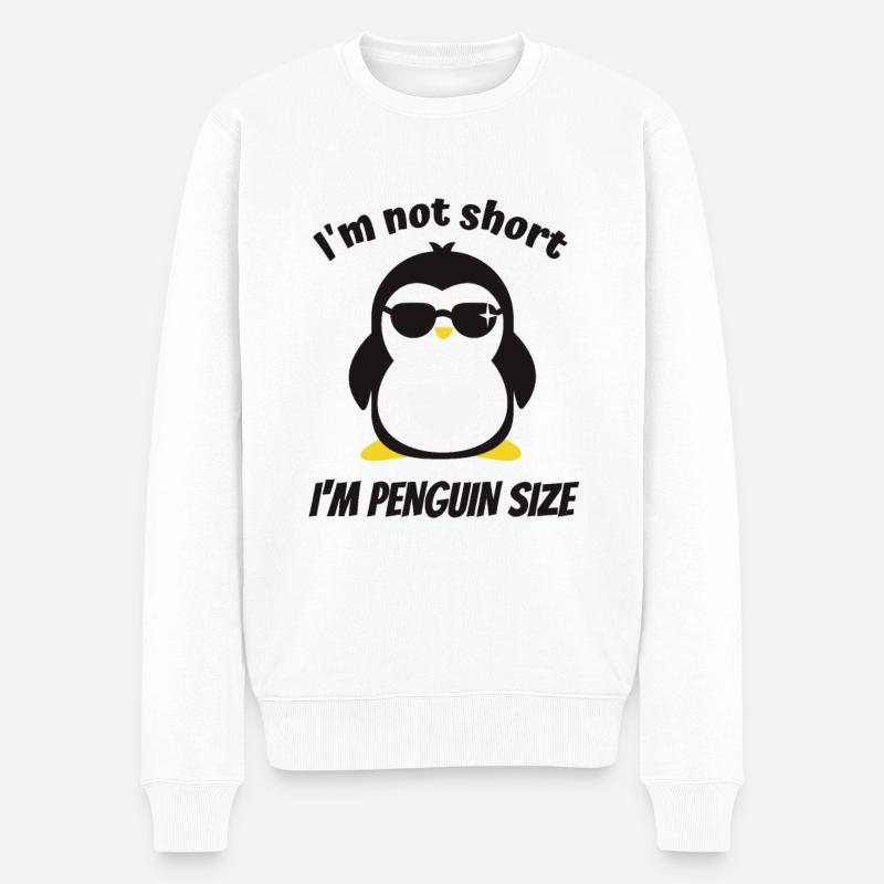 Je ne suis pas petit pingouin taille Drôle de sort - Pull Premium bio Homme - blanc