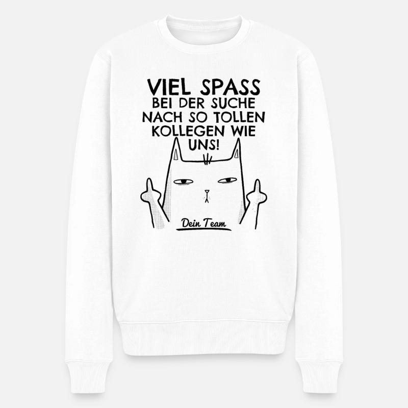 Jobwechsel Neuer Job Abschied Abschiedsgeschenk - Männer Premium Bio Pullover - Weiß