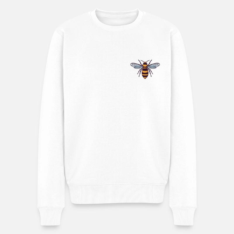 Imker Honigbiene - Imkerei Biene Imker Honig Biene - Männer Premium Bio Pullover - Weiß